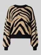 Gebreide pullover met ronde hals, model 'CHARLOTT'