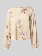 Blouseshirt met ronde hals