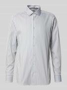 Slim fit zakelijk overhemd met kentkraag