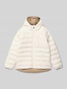 Relaxed fit gewatteerd jack met logoprint, model 'PERRITO'