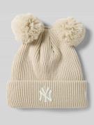 Beanie met labeldetail