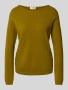 Regular fit gebreide pullover met scheerwol