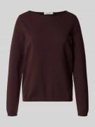 Regular fit gebreide pullover met scheerwol
