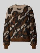 Oversized gebreide pullover met wol, model 'LOMA'