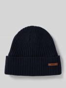 Beanie met labeldetail, model 'WILBERT'