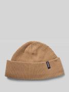 Beanie met labeldetail