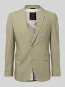 Slim fit colbert van gem6eleerde stretch