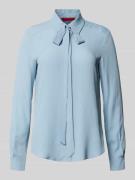 Regular fit overhemdblouse met zijde, model 'ATENEO'