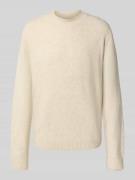 Loose fit gebreide pullover met wol