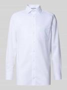 Regular fit zakelijk overhemd met kentkraag