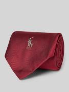 Zijden stropdas met logostitching