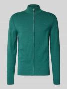 Regular fit gebreid jack van puur katoen