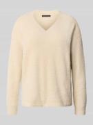Gebreide pullover met V-hals