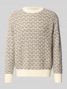 Relaxed fit gebreide pullover van wolmix, model 'KEITH'
