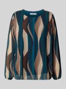 Blouseshirt met ronde hals