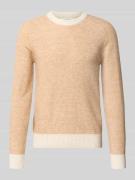 Regular fit gebreide pullover met mix van alpaca en wol, model 'RAI'
