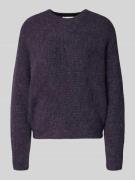 Gebreide pullover met ronde hals, model 'Monna'