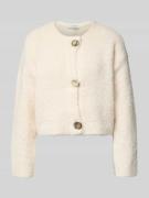 Regular fit gebreid jack met wol, model 'Omanta'