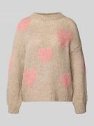 Gebreide pullover met ronde hals, model 'Bo44nita'