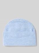 Regular fit muts met wol in gebreide look