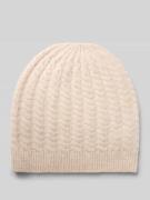 Muts met wol in gebreide look