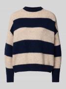 Comfort fit gebreide pullover van een mix van alpaca en wol, model 'TU...