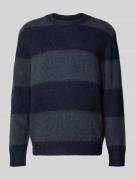 Gebreide pullover met ribboorden, model 'Levi'