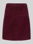 Corduroy rok met deelnaad