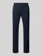 Straight leg chino van ademend materiaal, model 'DENTON'