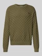 Regular fit pullover in gebreide look