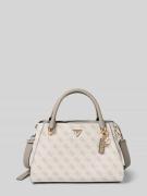Satchel bag met labeldetail, model 'NOELLE'