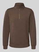 Sweatshirt met opstaande kraag en ritssluiting, model 'Sebastian'