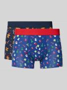 Boxershort in all-over look in een set van 2 paar