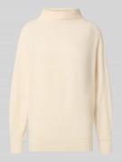 Gebreide pullover van viscosemix met opstaande kraag