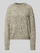 Loose fit gebreide pullover van een mix van wol en alpaca