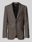 Regular fit colbert van wolmix met zijde, model 'JASPER'