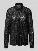 Regular fit blouse met pailletten