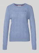Regular fit gebreide pullover van pure wol