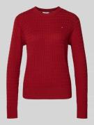 Regular fit gebreide pullover van zuiver katoen
