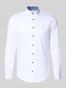 Slim fit zakelijk overhemd met kentkraag, model 'New Kent'