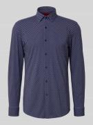 Slim fit zakelijk overhemd van licht stretchmateriaal, model 'KENNO'