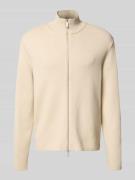 Relaxed fit gebreid jack van viscosemix, model 'TELLER'