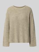 Gebreide pullover met ronde hals, model 'CRASHWAY'