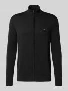 Regular fit gebreid jack van puur katoen