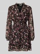 Mini-jurk met smokdetail