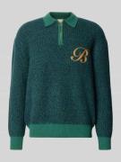 Gebreide pullover met polokraag