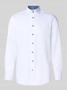 Regular fit zakelijk overhemd met knoopsluiting