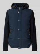 Regular fit gebreid jack met capuchon