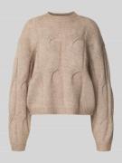 Relaxed fit gebreide pullover met wol, model 'JENNA'