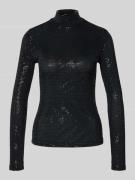 Shirt met lange mouwen en pailletten, model 'DRISILA'